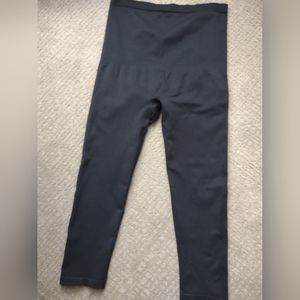 Empetur Womens Black Seamless High Waisted Shapewear Leggings Grip Waist